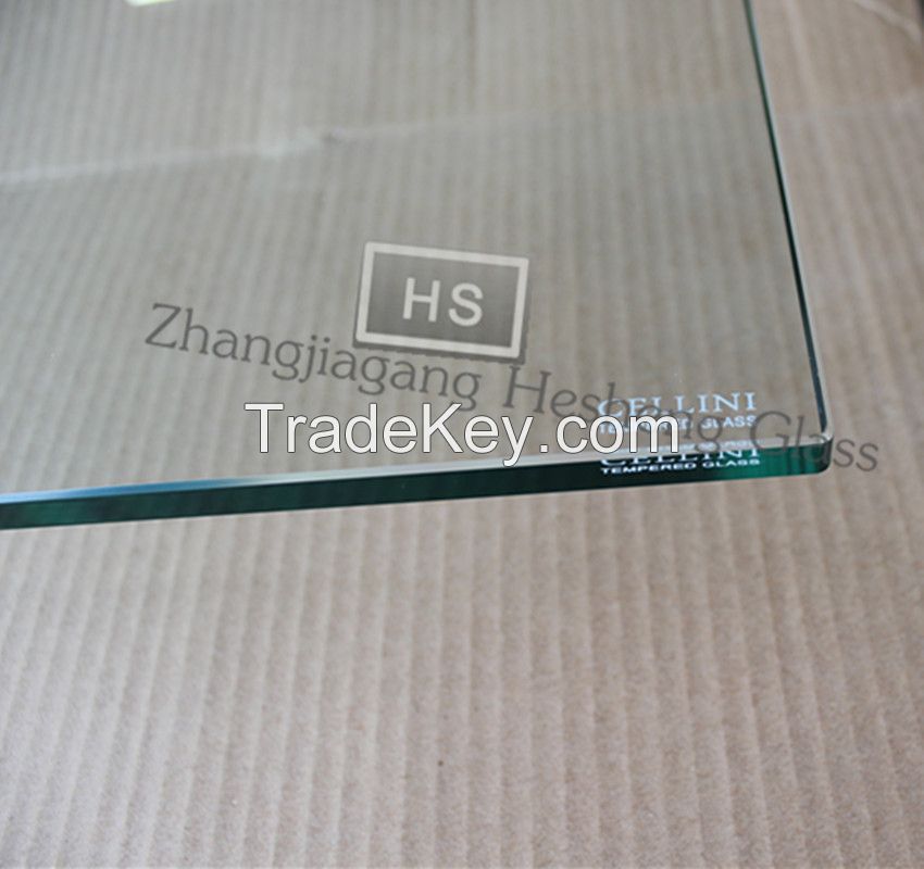 3-12MM flat polished edge tempered glass