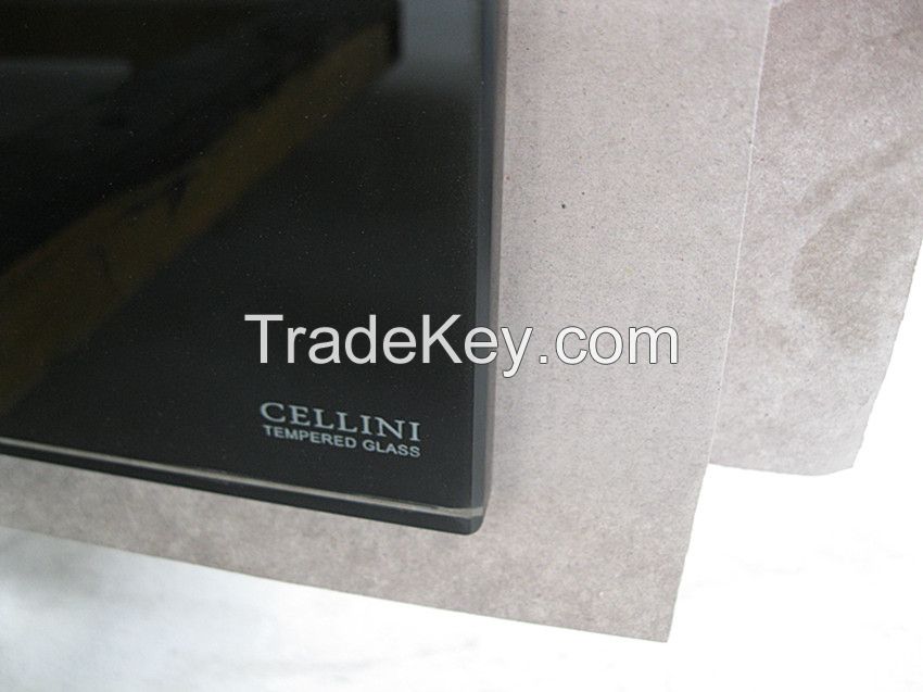 10MM black tempered  glass