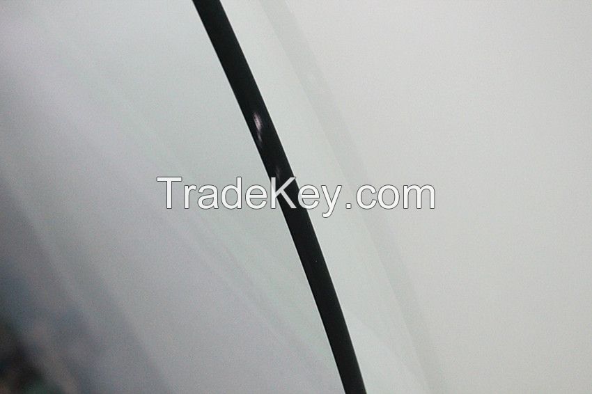 8MM clear  tempered glass pencil polished edge with CCC certificate as table top