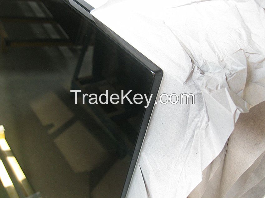 coffee table top , 10MM black tempered glass , tempered glass table