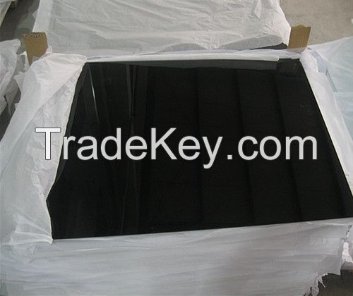 coffee table top , 10MM black tempered glass , tempered glass table