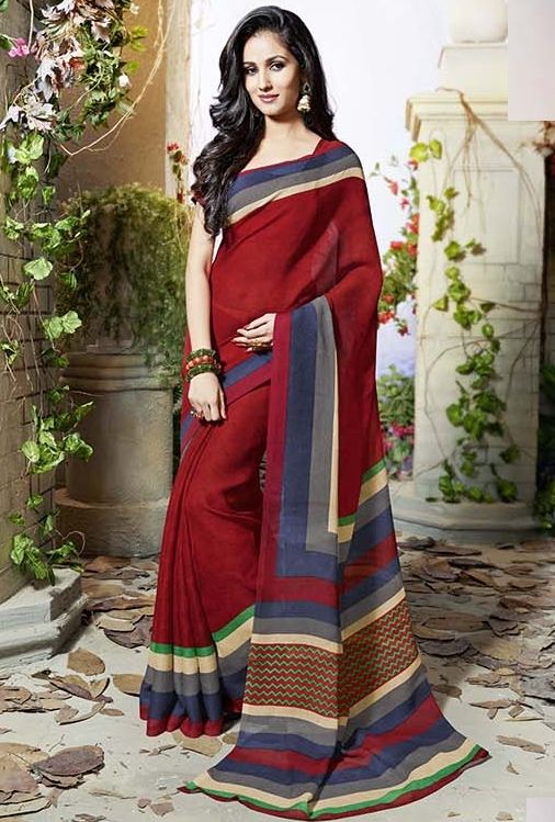 Ethnic Wear/Jute Silk Sarees