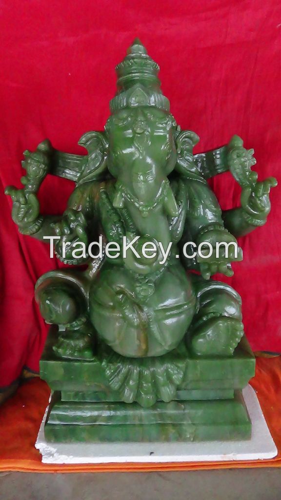 EMERALD GANESH STATUE