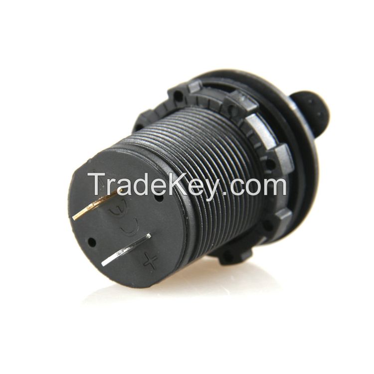 new Dual USB Motorcycle car Cigarette Lighter Power Charger Adapter Socket