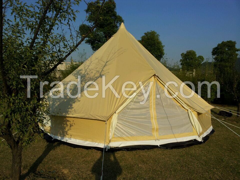 cotton canvas waterproof camping bell tent