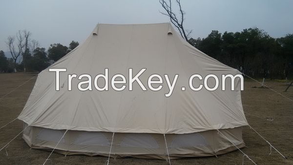 Outdoor Double roof canvas bell tent 