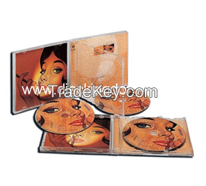 wholesale Screen printing dvd box double media packeting