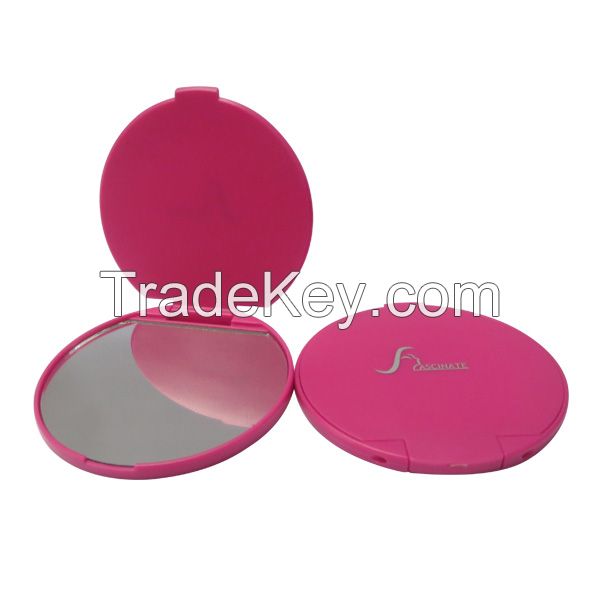 Promotional Compact Mirrors for Makeup, Single Side, OEM and ODM Orders Available