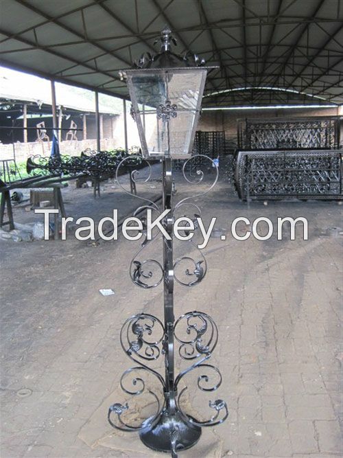 Garden cast iron lamp post