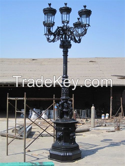 Cast iron street lamps