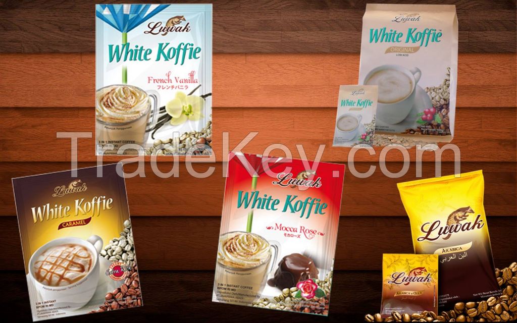 Indonesia's Original White Coffee - Luwak White Koffie and Luwak Arabica