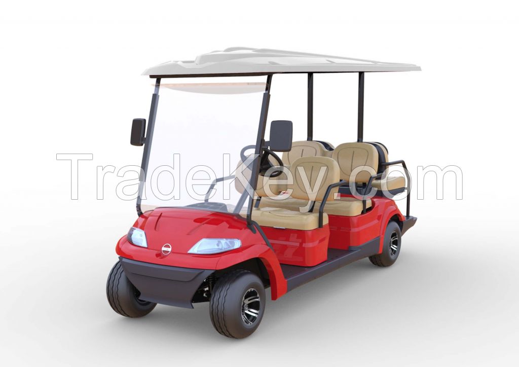 Advanced EV multi passenger electric shuttle vehicle