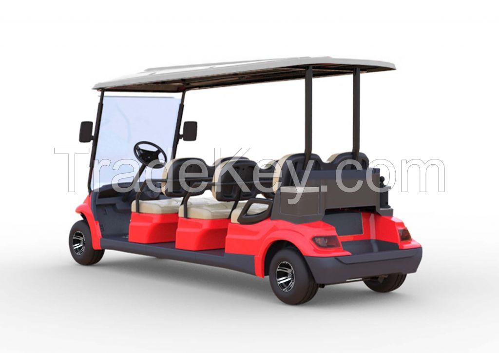 Advanced EV multi passenger electric shuttle vehicle