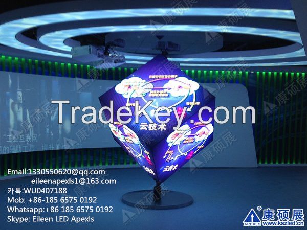 led cube display,led cube screen,led Rubik's cube,led cubic screen.led cubic panel,led cube video wall,led cubic TV, LED display rental, led screen price,led display manufacturer