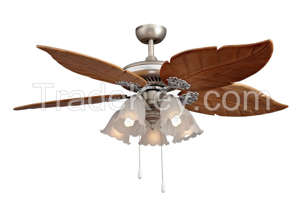 52"ceiling fan with light /decorative ceiling fan /air cooling fan