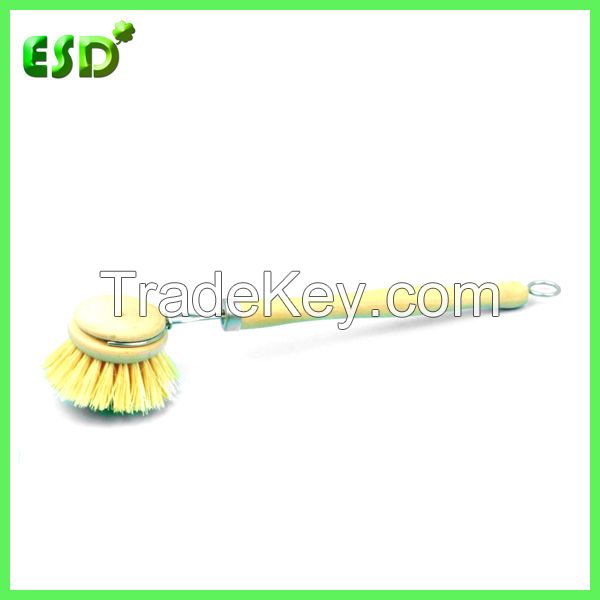 tampico dish brush with wooden handle