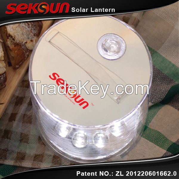 Inflatable Solar clear lantern led waterproof portable Light