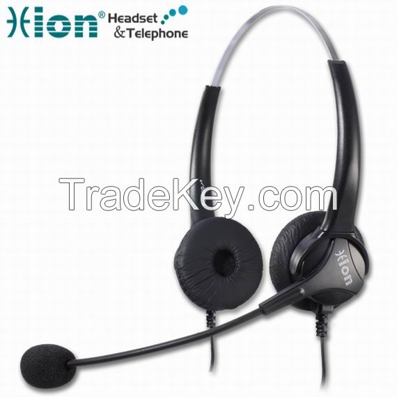 Lightweight Binaural Call Center Headset