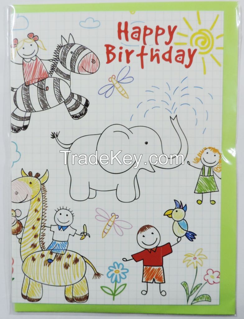 Children&#039;s Happy Birthday Greeting Card