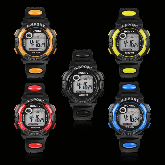 Digital LED Quartz Alarm Date Sports Wrist Watch