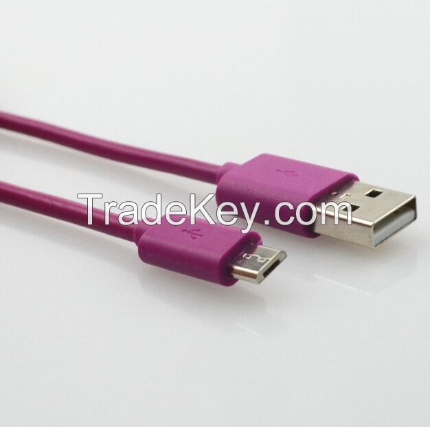 colorful micro usb cable for smart phone 