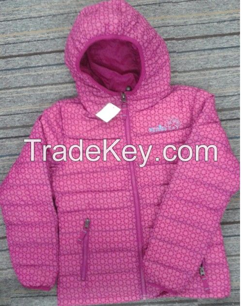 Girl packable down jacket