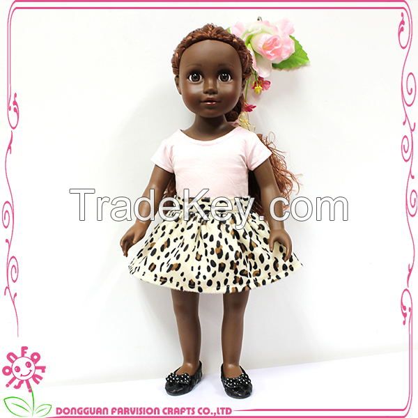 18 Inch beautiful big eyes girl doll,Fashion girl doll,black Plasitc doll