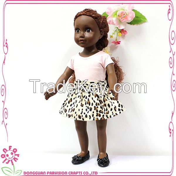 18 Inch beautiful big eyes girl doll,Fashion girl doll,black Plasitc doll