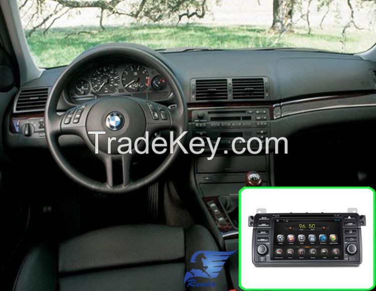 Pure Android 4.2 car dvd player for bmw e46 m3 7inch with 3G wifi DVR OBD 3D UI BT IPOD RDS ATV