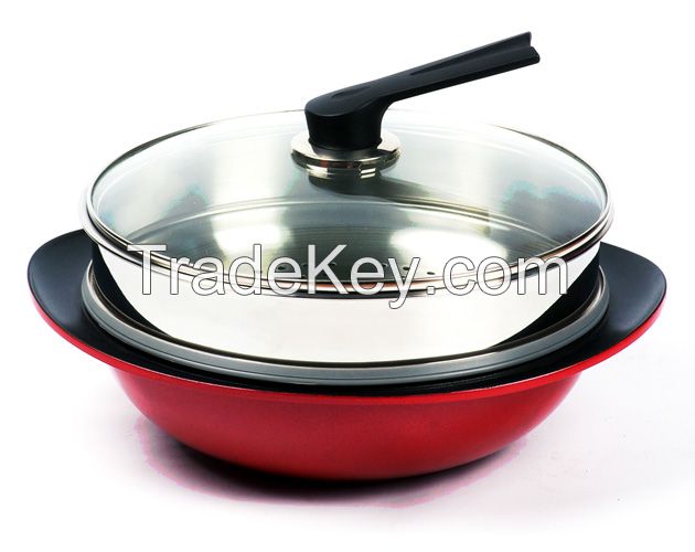 Wok with STS steamer(28/30/32/36)