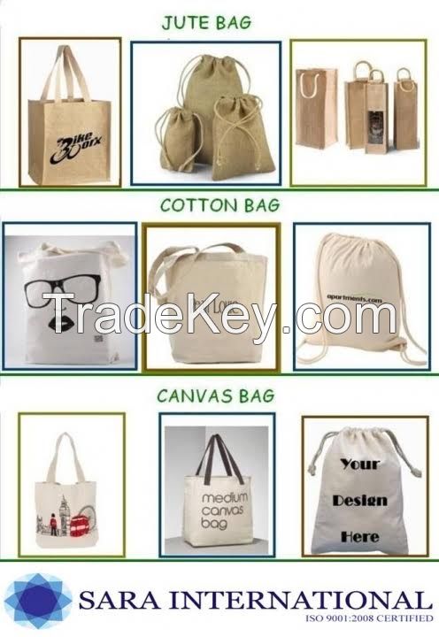 Jute shopping bags