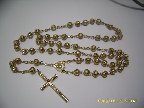 gold plated rosary