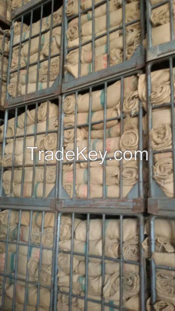 Used jute sacks