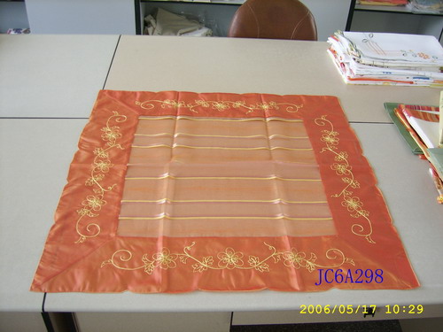 Embroidery table cloth