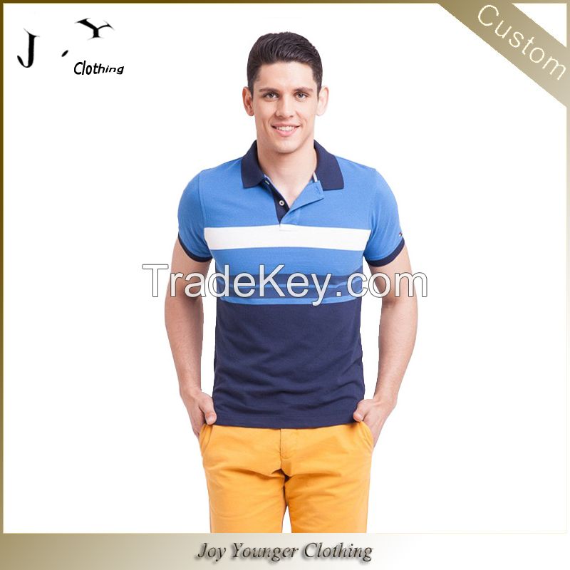 100% cotton stripe Polo