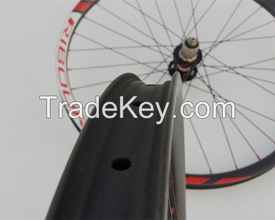 26er 35mm wide MTB carbon wheelset AM enduro Down Hill Clincher Wheels