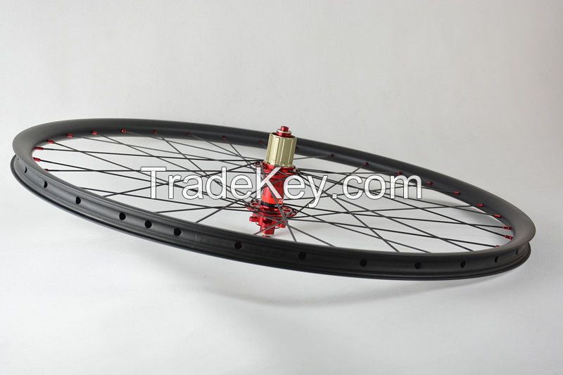 29er 27mm wide MTB carbon wheelset XC race AM enduro Clincher Wheelset