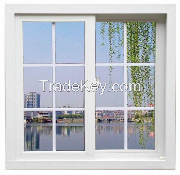 Sliding PVC, UPVC Window  convenient using, easycleaning, easy maintainence