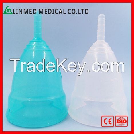 Reusable Colored Medical silicone Menstrual cup