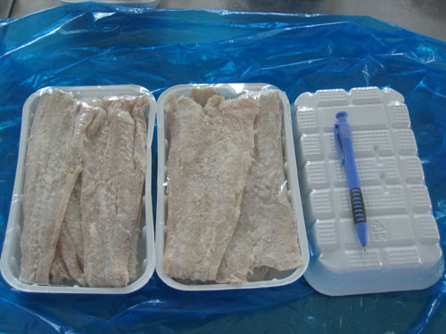 Dried salted Pollock fillets, migas, *****