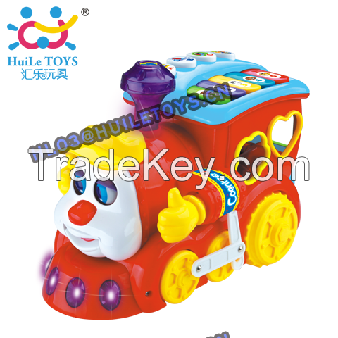 HUILE Toys Smart Q &amp; A Cartoon Train 556