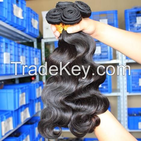 Unprocessed Human Virgin Hair Body Wave 8A Grade Human Hair Weave 