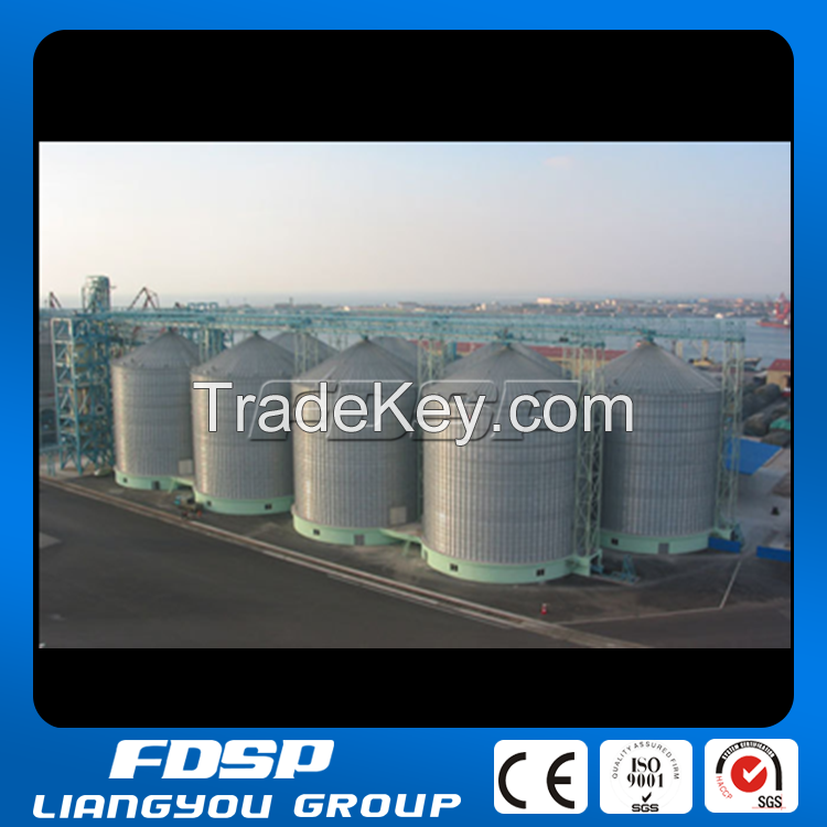 Flat bottom steel silos/1000t silo with reasonable price