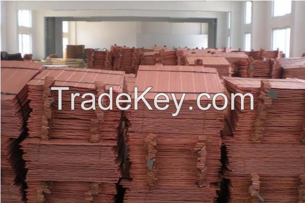 copper cathodes 99.99% for sale