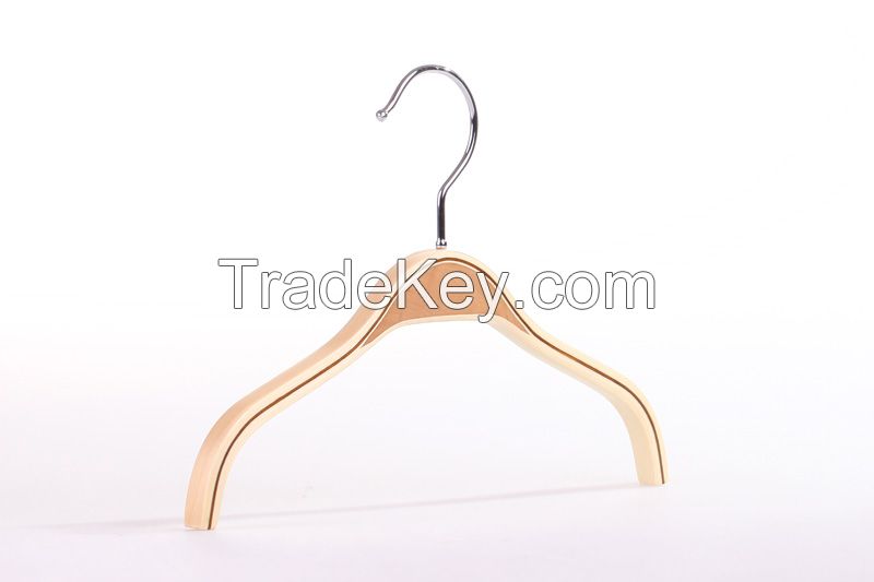 Laminated wooden hanger kids hanger baby hanger 