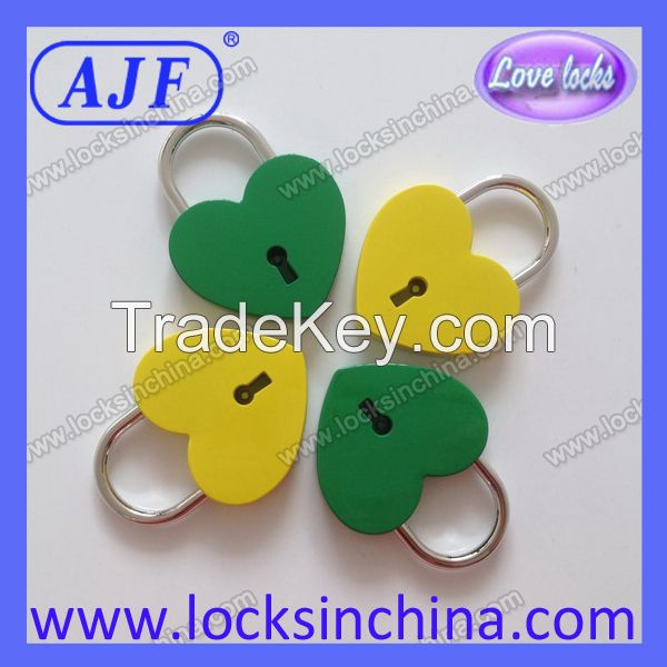 Big heart shape lock with heart key, nice for wedding and lovers