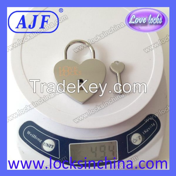 AJF heart shaped Love Padlock - Top quality Lovelock, Gift