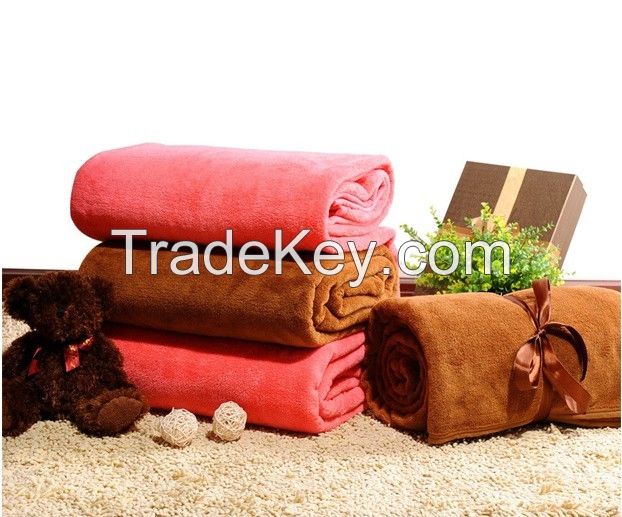 Micro Fiber Flannel Coral Fleece Blanket