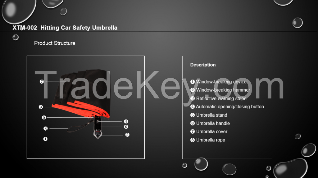 XTM-002  Hitting Car Safety Umbrella