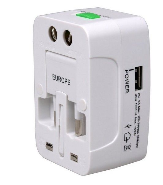  All In One Electric Plug Power Socket Adapter International Travel adapter Universal Travel Power Charger Converter EU UK US AU